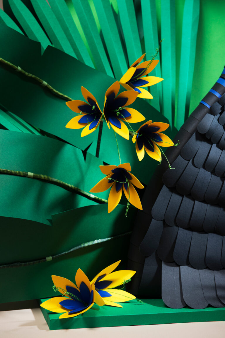 Ottica-Sartoriale-windows-display-paper-flowers