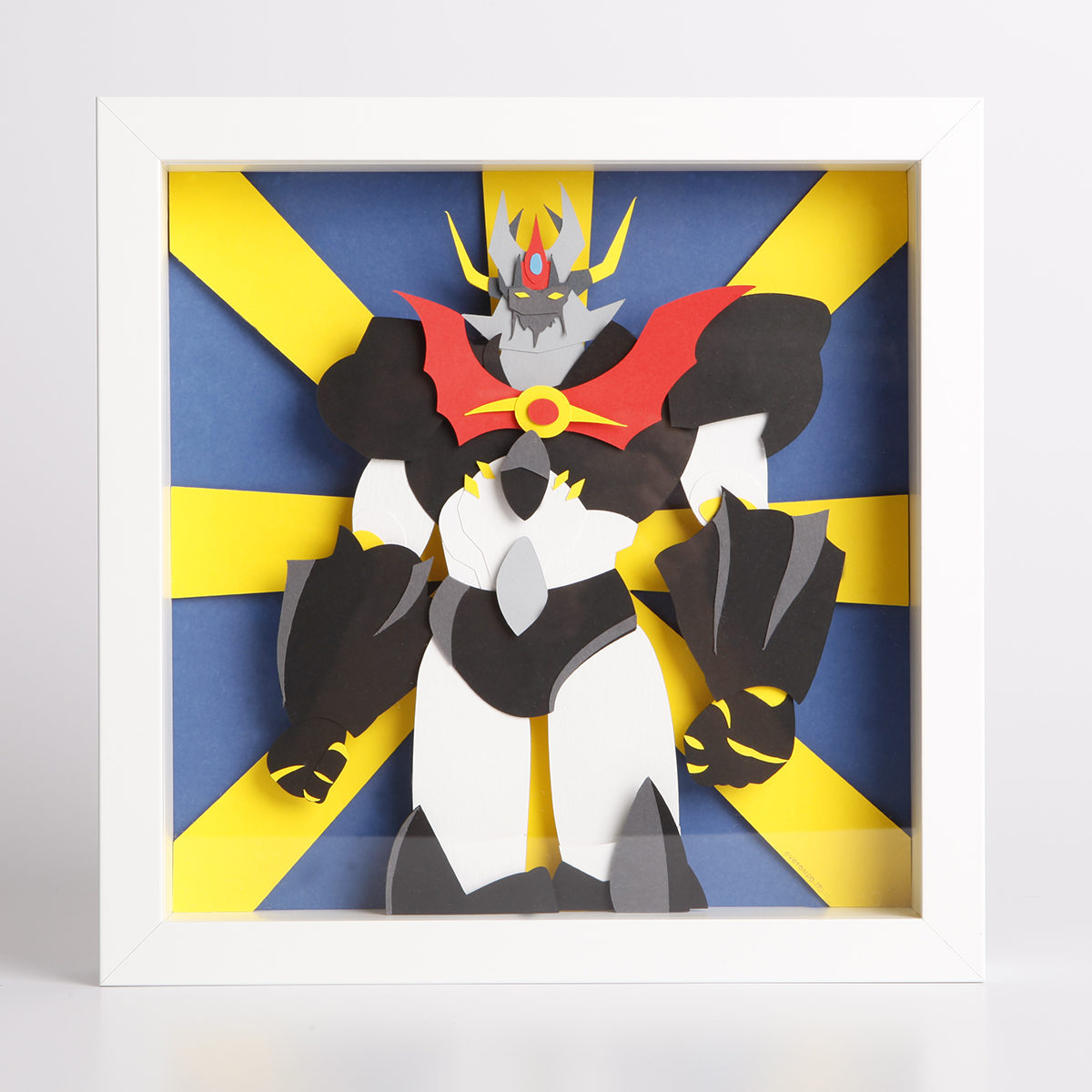 Quadretto 3d Mazinga papercut