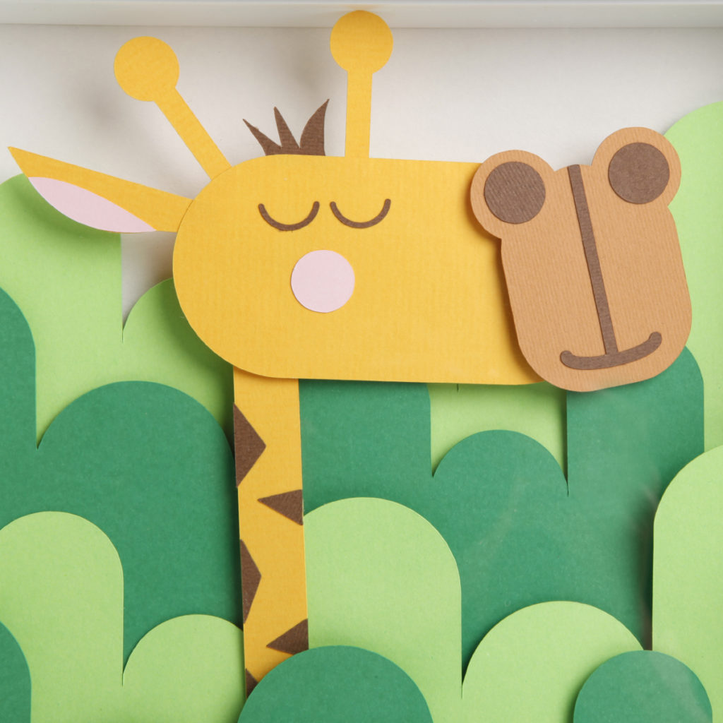 giraffa papercut