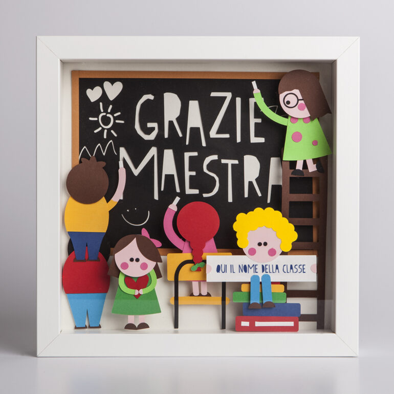 quadro personalizzato maestra